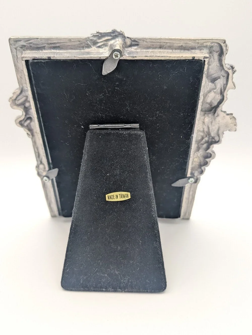VTG Pewter Grape Vine Photo Frame 3.5 X 4.5 | Heavy Ornate Rustic Art